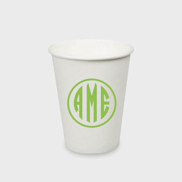 Citrus Monogram Paper Cup