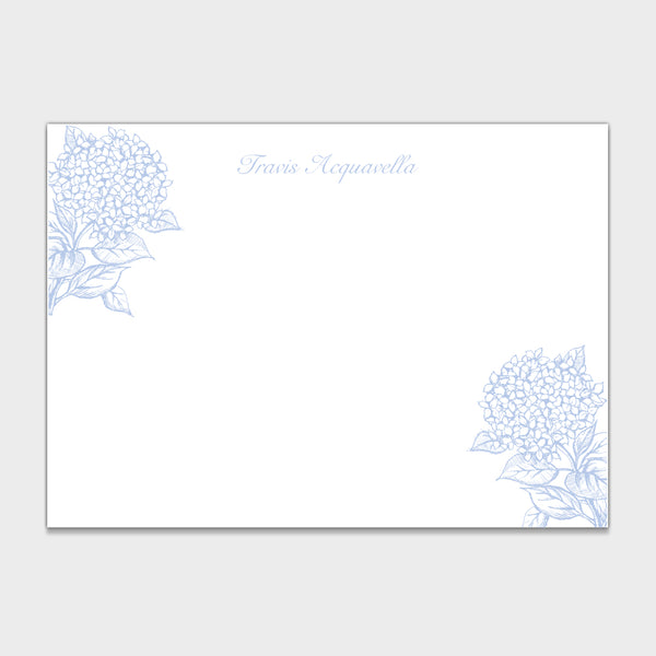 Blue Hydrangea Stationery