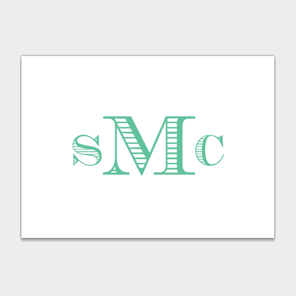 Monogram Enclosure Cards