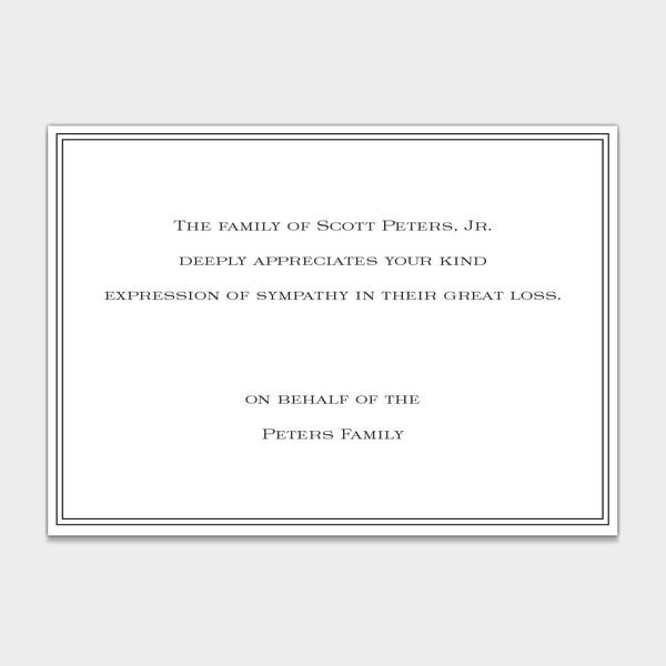 Legacy Sympathy Card