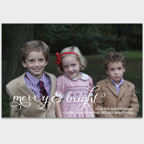 Merry & Bright Holiday Card