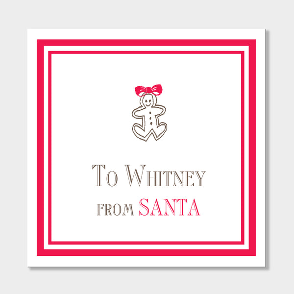 To Whitney Gift Stickers