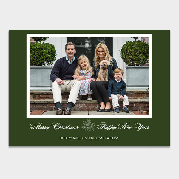 Hunter Green Christmas Card