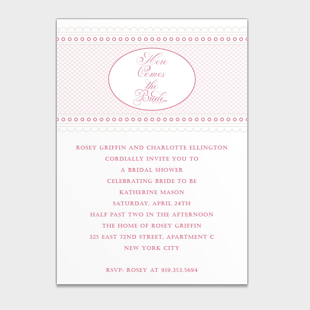 Bridal Shower Delicate Dots Invitation