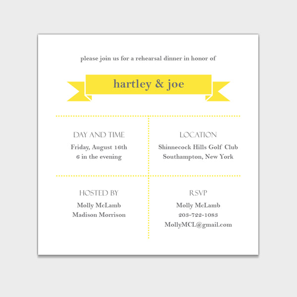 Hartley & Joe Rehearsal Dinner