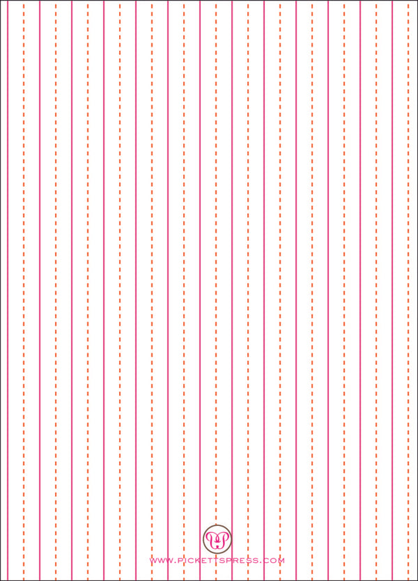 Bridal Shower Pink Elephant Invitation