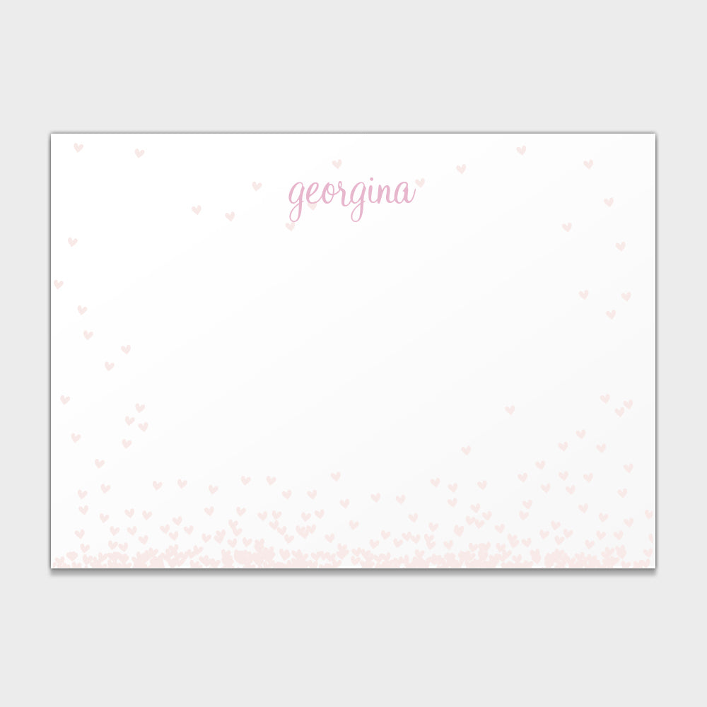 Falling Hearts Stationery