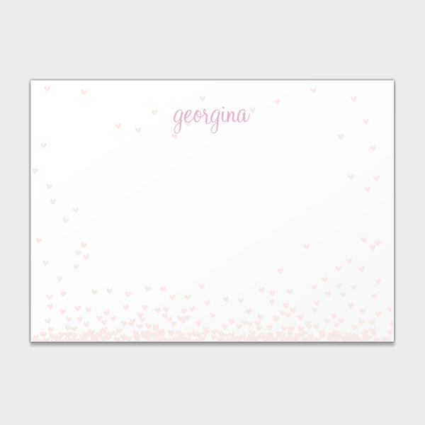 Falling Hearts Stationery