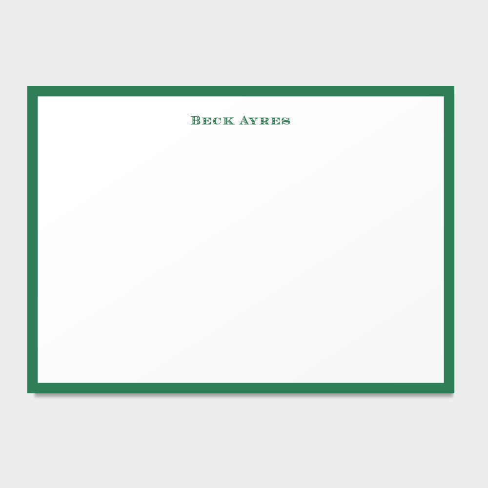 Classic Green Stationery