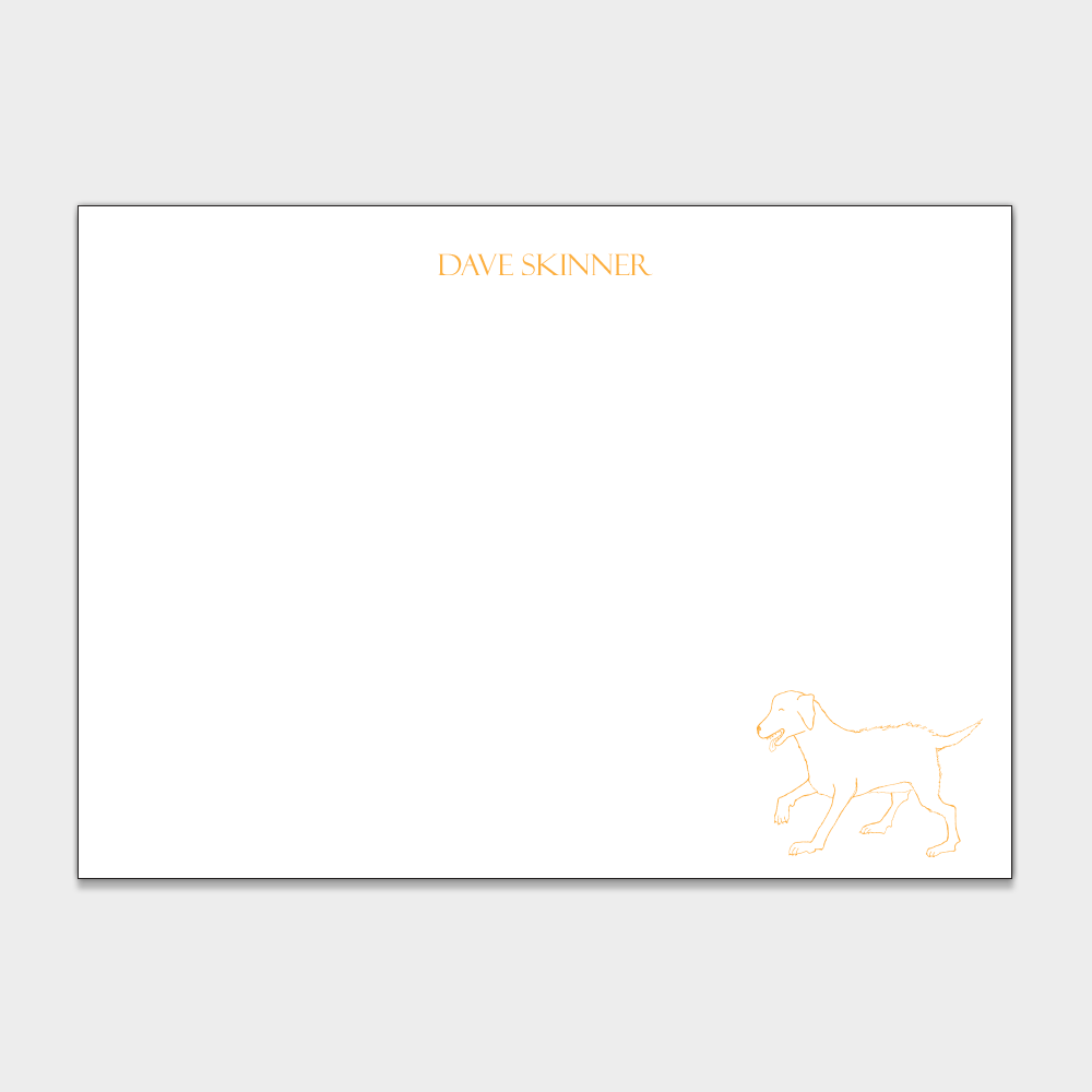 Yellow Lab Stationery