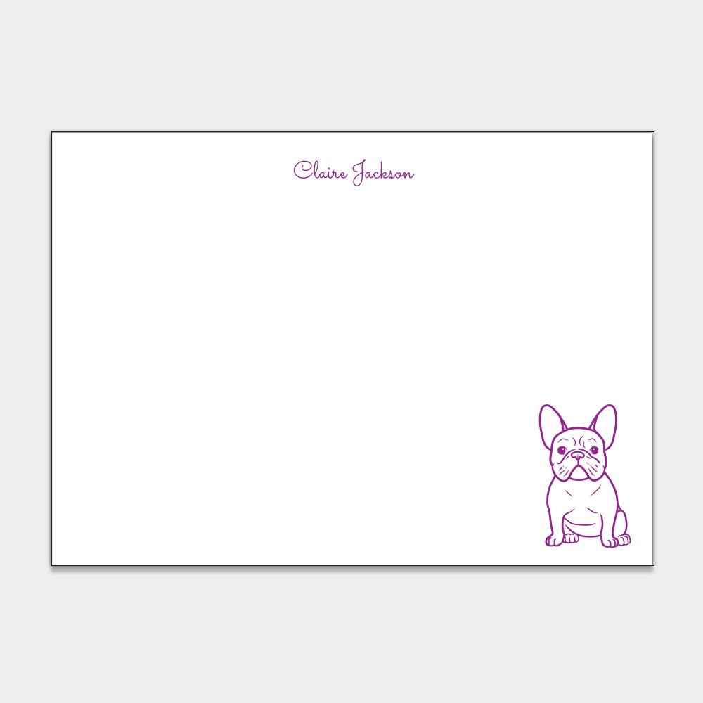 French Bulldog Stationery