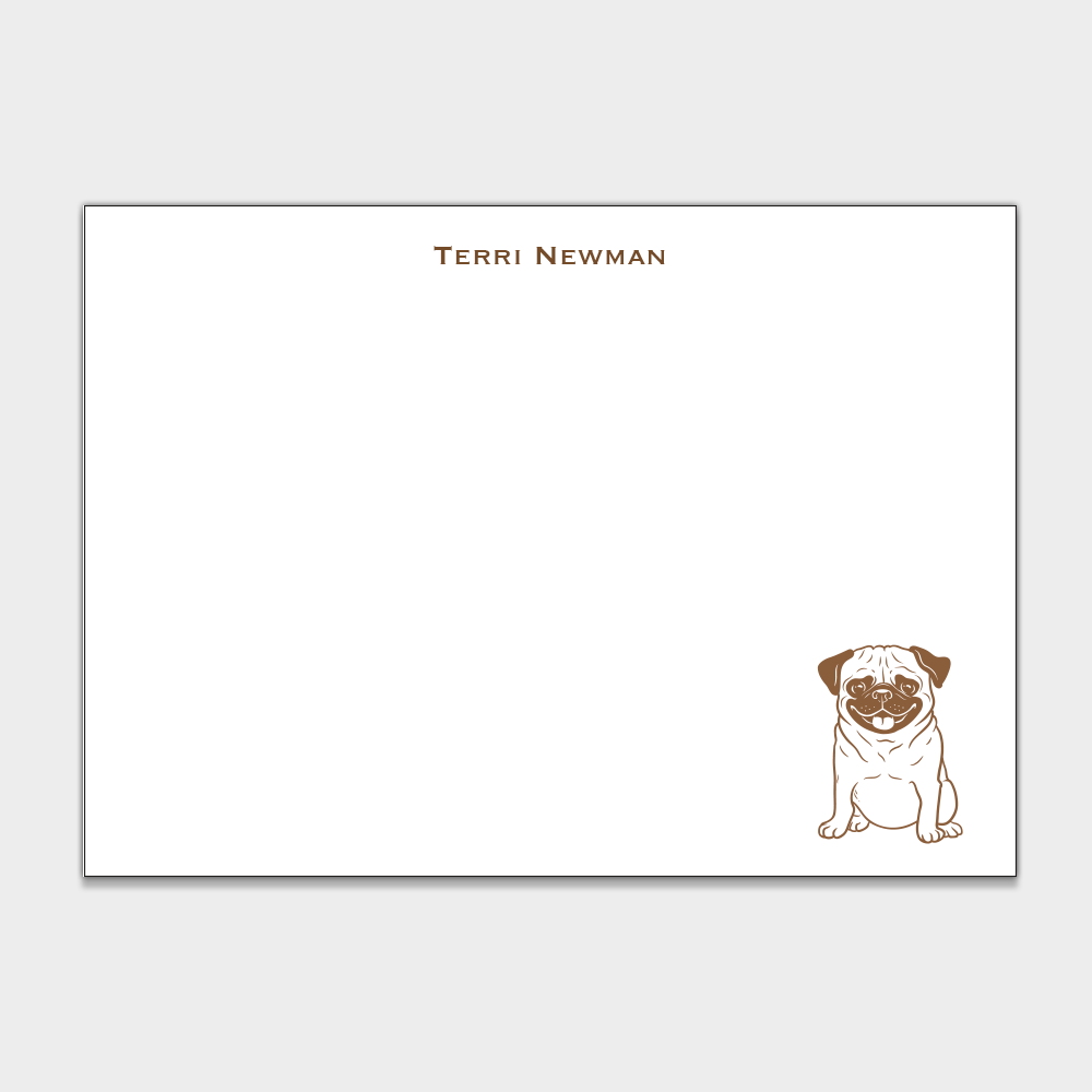 Pug Stationery