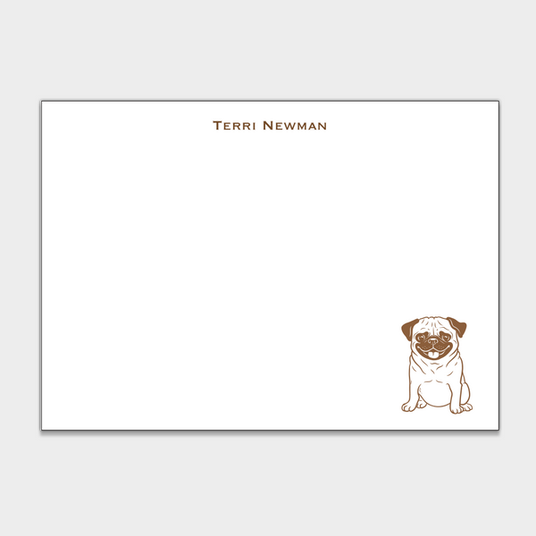 Pug Stationery