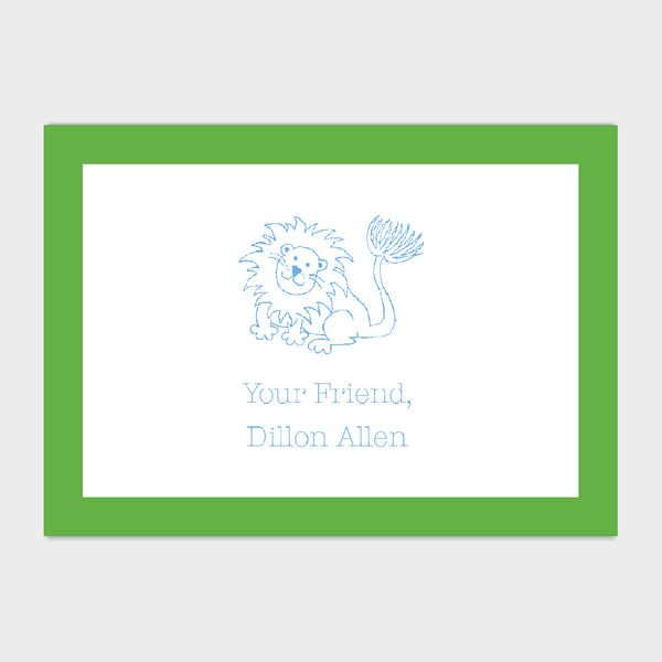 Lion Enclosure Card