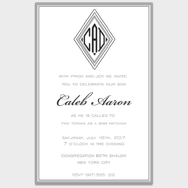 Caleb Bar Mitzvah Invitation