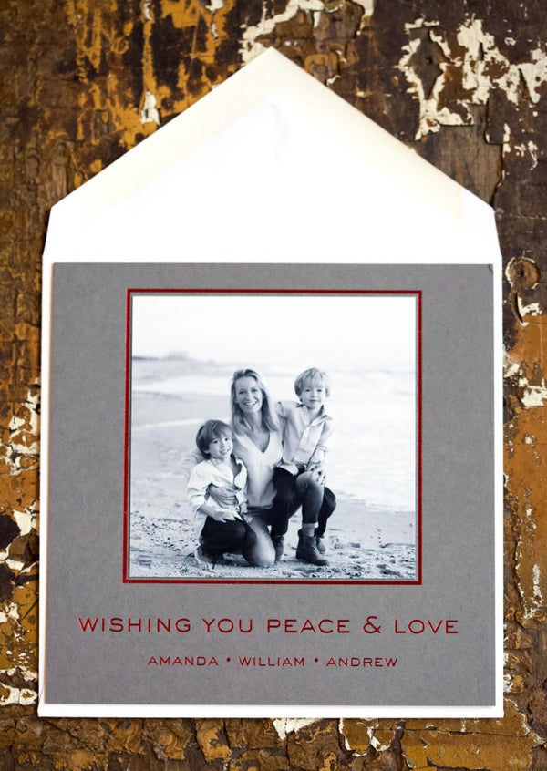 Peace & Love Holiday Card