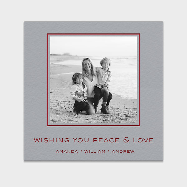 Peace & Love Holiday Card