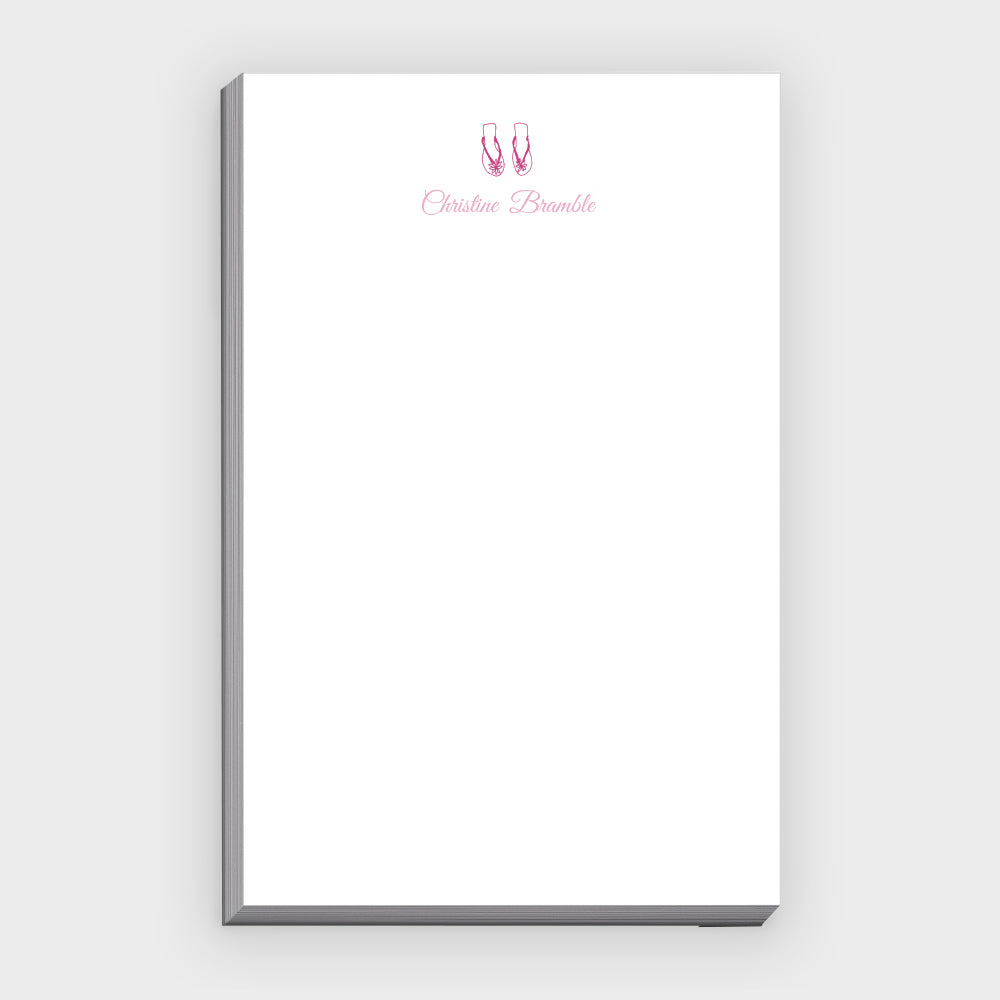 Pink & Green Flip Flop Desk Pad