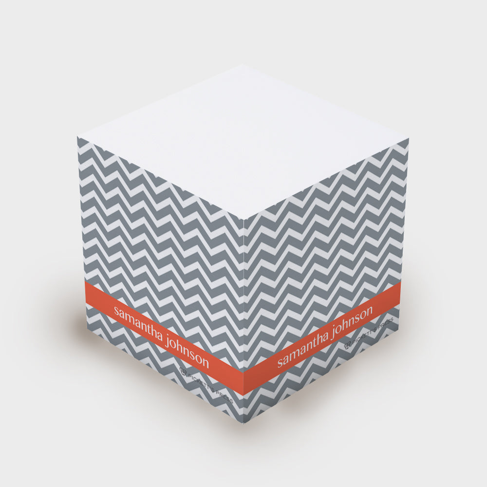 Gray Chevron Sticky Notes