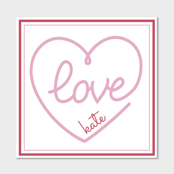 Red Love Gift Stickers