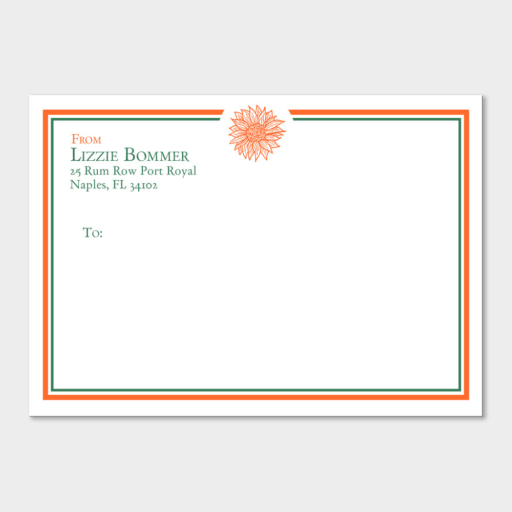 Sunflower Mailing Labels