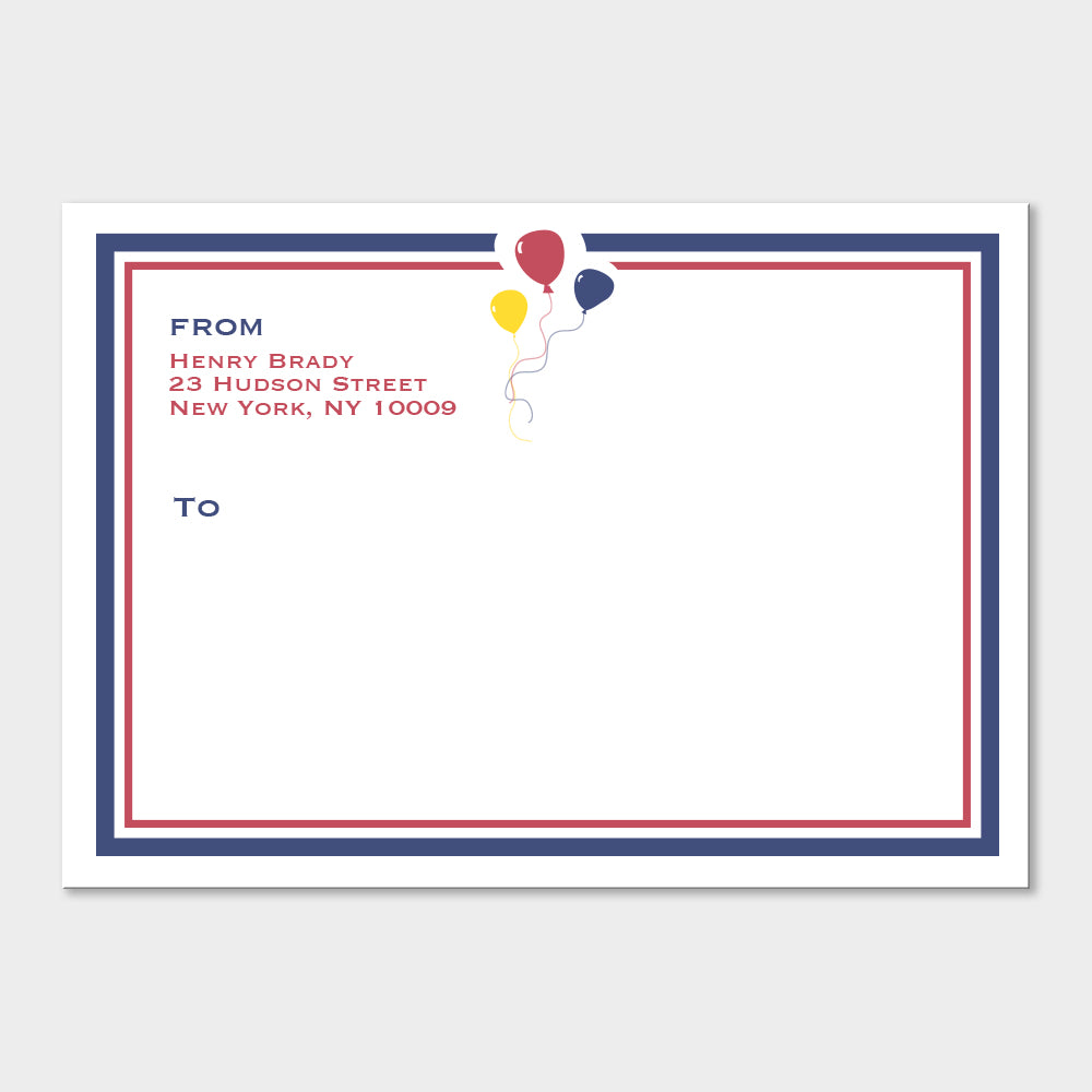 Balloons Mailing Labels