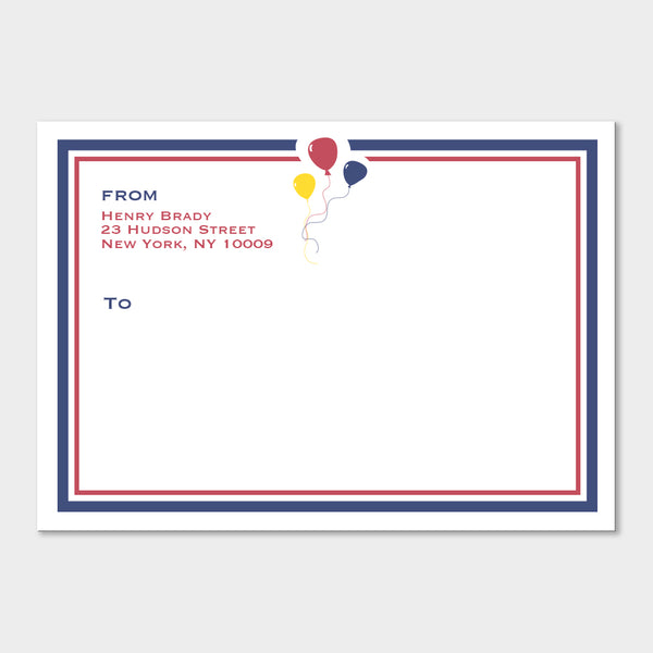 Balloons Mailing Labels