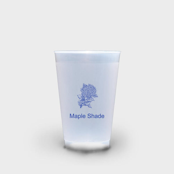 Blue Hydrangea Roadie Cups 16 oz