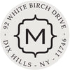 The White Birch Round Stamp