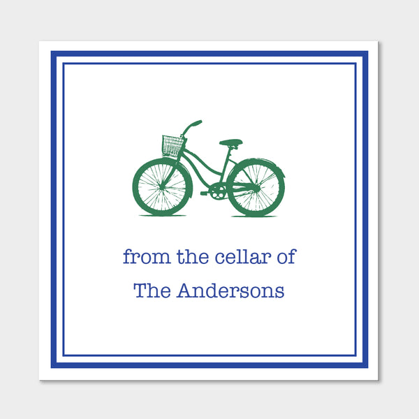 Bicycle Wine Sticker