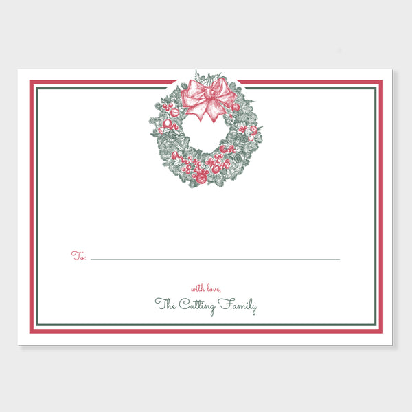 Christmas Wreath Fill In Stickers