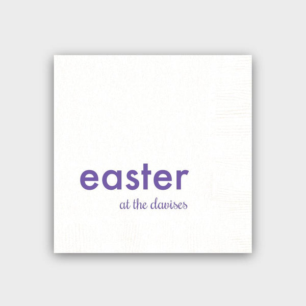 Easter at the... White Napkins