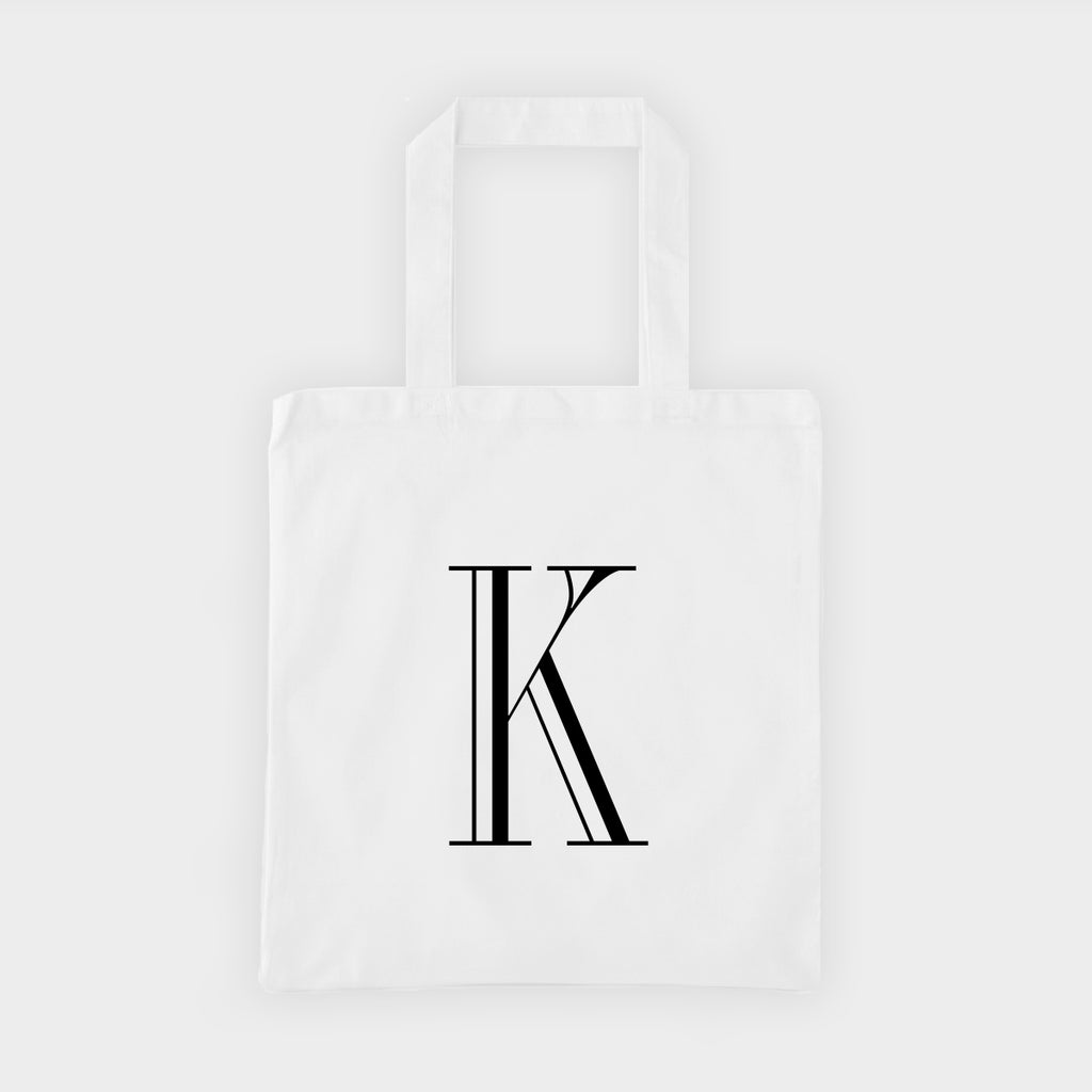 Initial Tote Bag