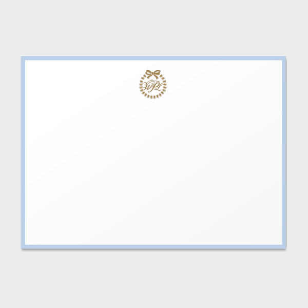 Citadel Wreath Monogram Card