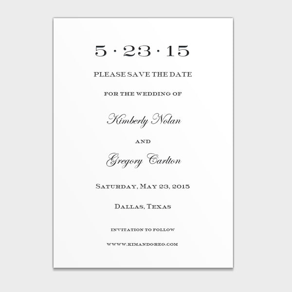 Kim & Greg Save the Date