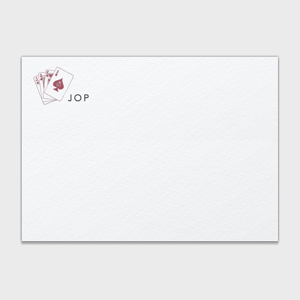 Jack Playing Cards Stationery