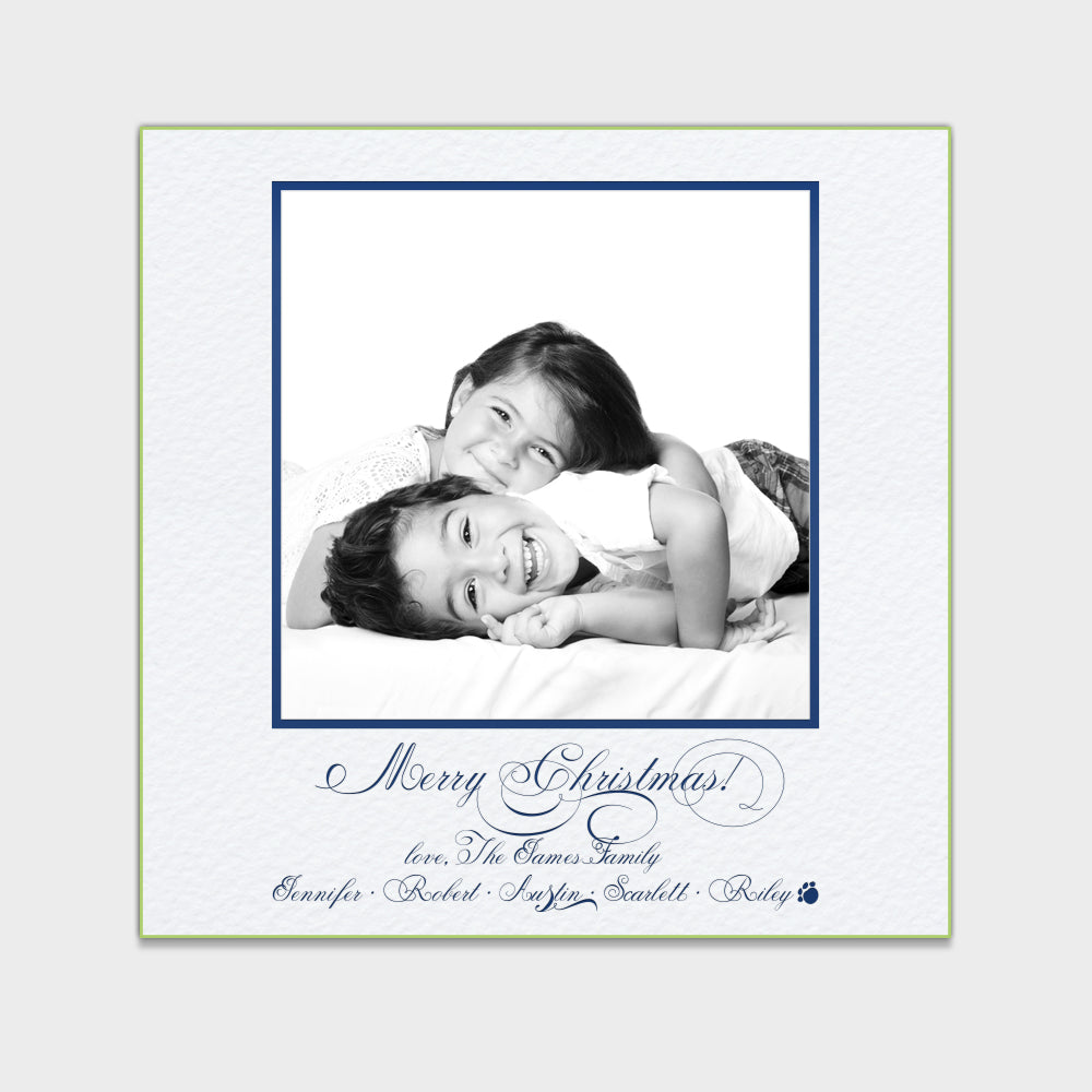 Classic Navy Holiday Card
