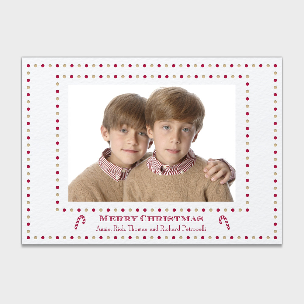 Candy Cane Holiday Card