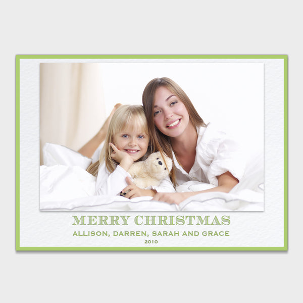 Green Mink Holiday Card