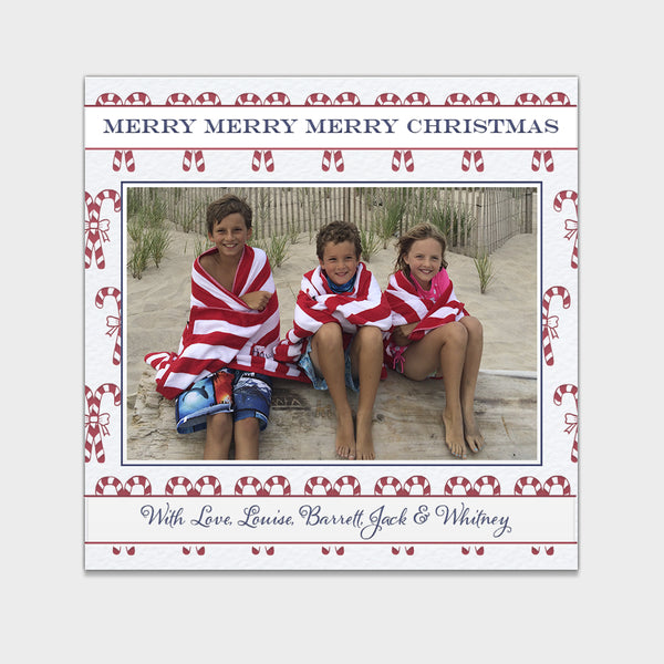 Candy Canes Holiday Card