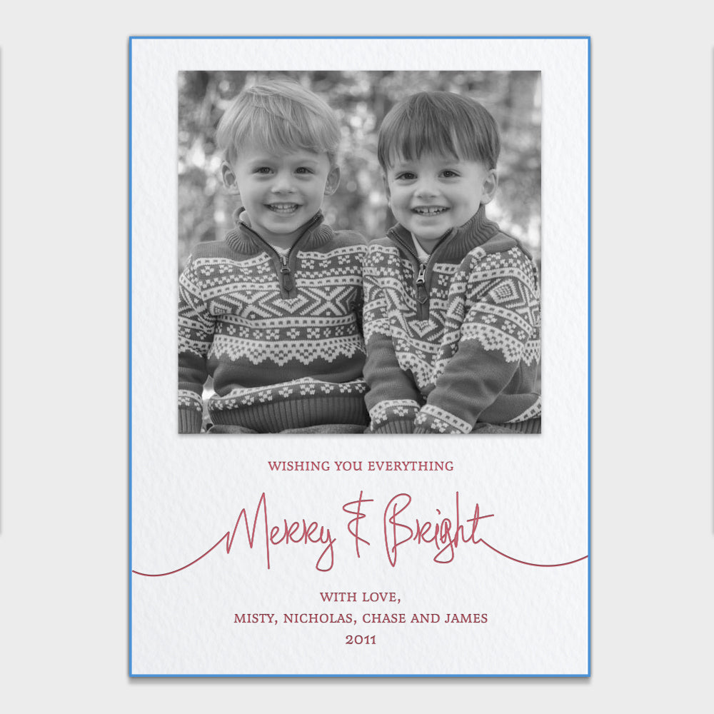 Merry & Bright Holiday Card
