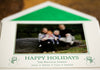 Hunter Green Snowmen Holiday Card