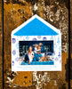 Blue Ornaments Christmas Card