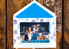 Blue Ornaments Christmas Card