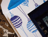 Blue Ornaments Christmas Card