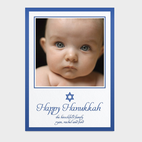 Happy Hanukkah Star Card