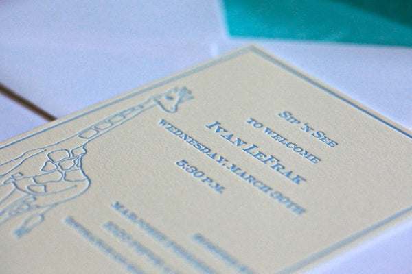 Ivan Giraffe Invitation