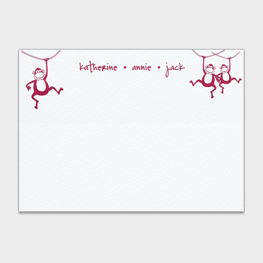 Swinging Monkeys Stationery