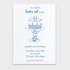 Lots of Cake Blue Invitation