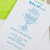 Lots of Cake Blue Invitation